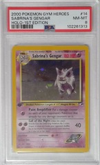 V1730: 2000: Sabrina's Gengar: 14/132: 1ST Edition: Gym Heroes: PSA: 8: NM-MT: 102261313